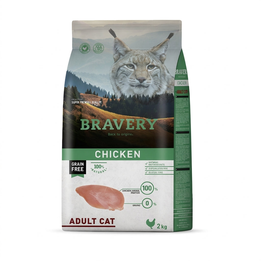 BRAVERY CHICKEN ADULT CAT 2 KG