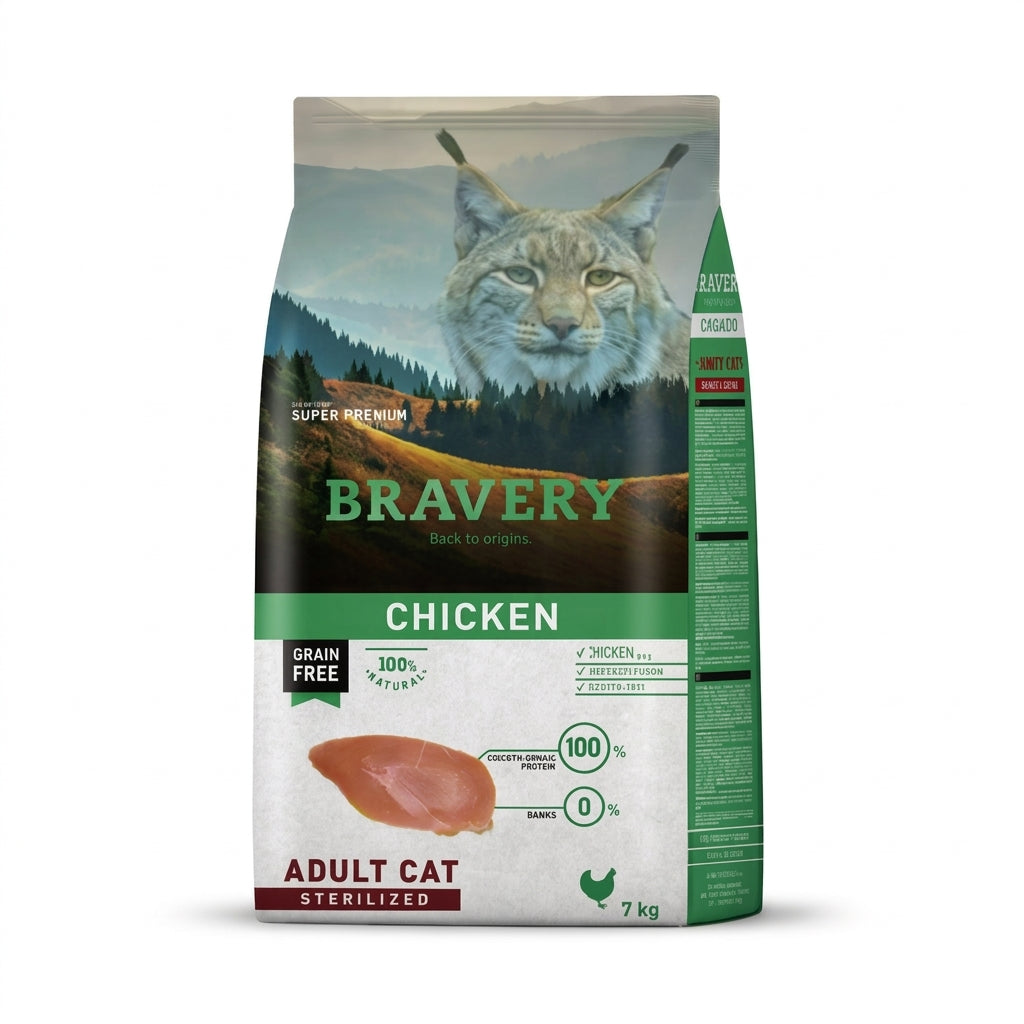 BRAVERY CHICKEN ADULT CAT 7 KG