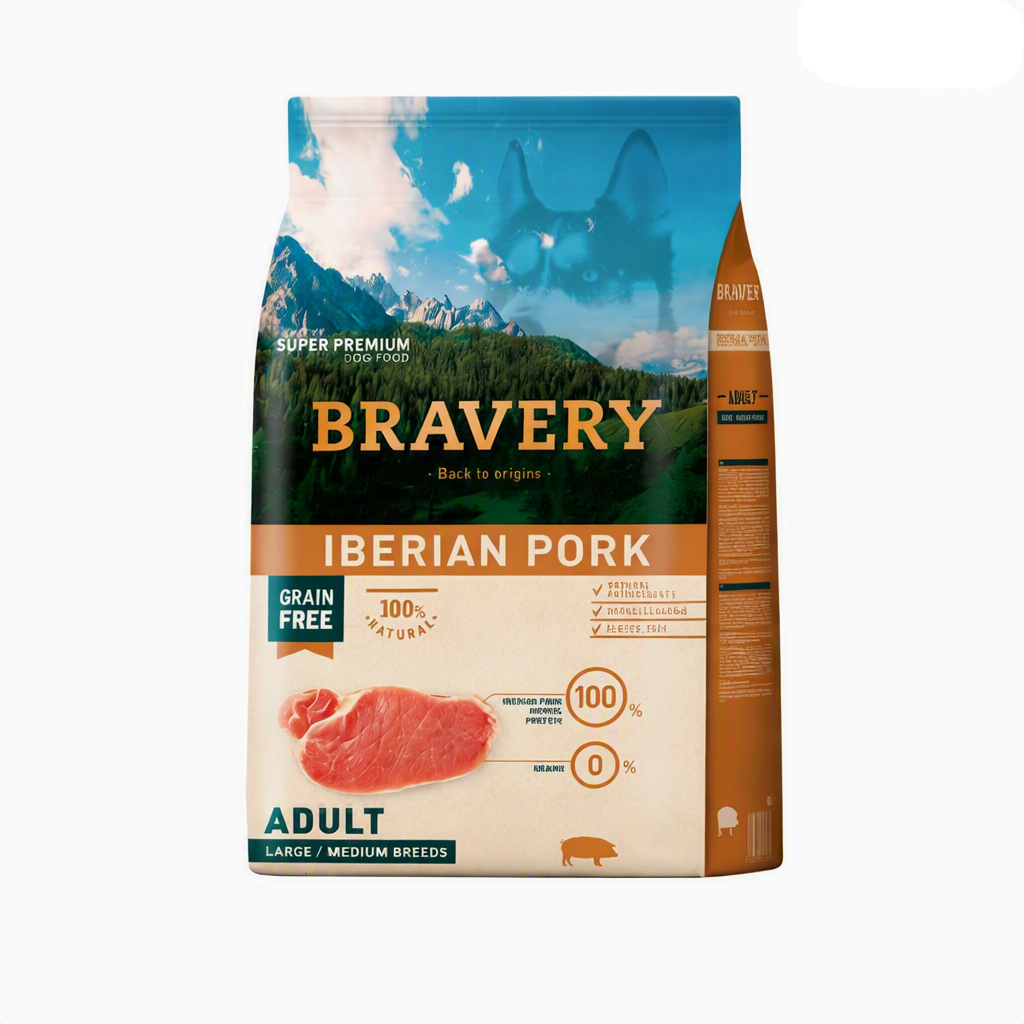 BRAVERY IBERIAN PORK ADULT LARGE/MEDIUM BREEDS 12 KG