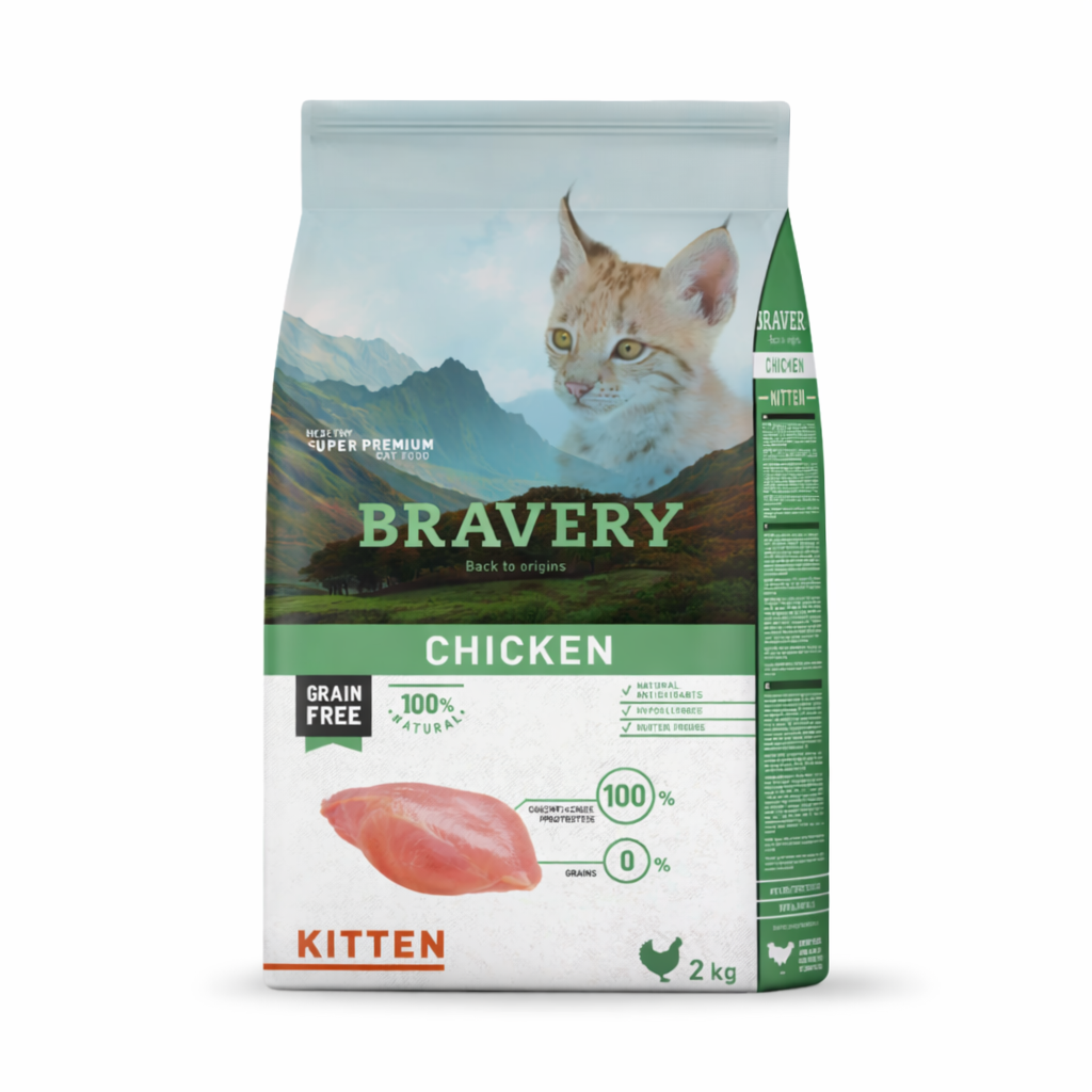 BRAVERY CHICKEN KITTEN 2 KG