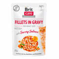 BRIT CARE CAT FILLETS IN GRAVY WITH SAVORY SALMON 85 G