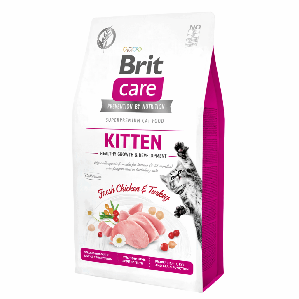 BRIT CARE CAT GRAIN-FREE KITTEN HEALTHY GROWTH & DEVELOPMENT 7 KG