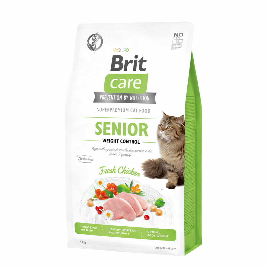 BRIT CARE CAT GRAIN-FREE SENIOR WEIGHT CONTROL 7 KG