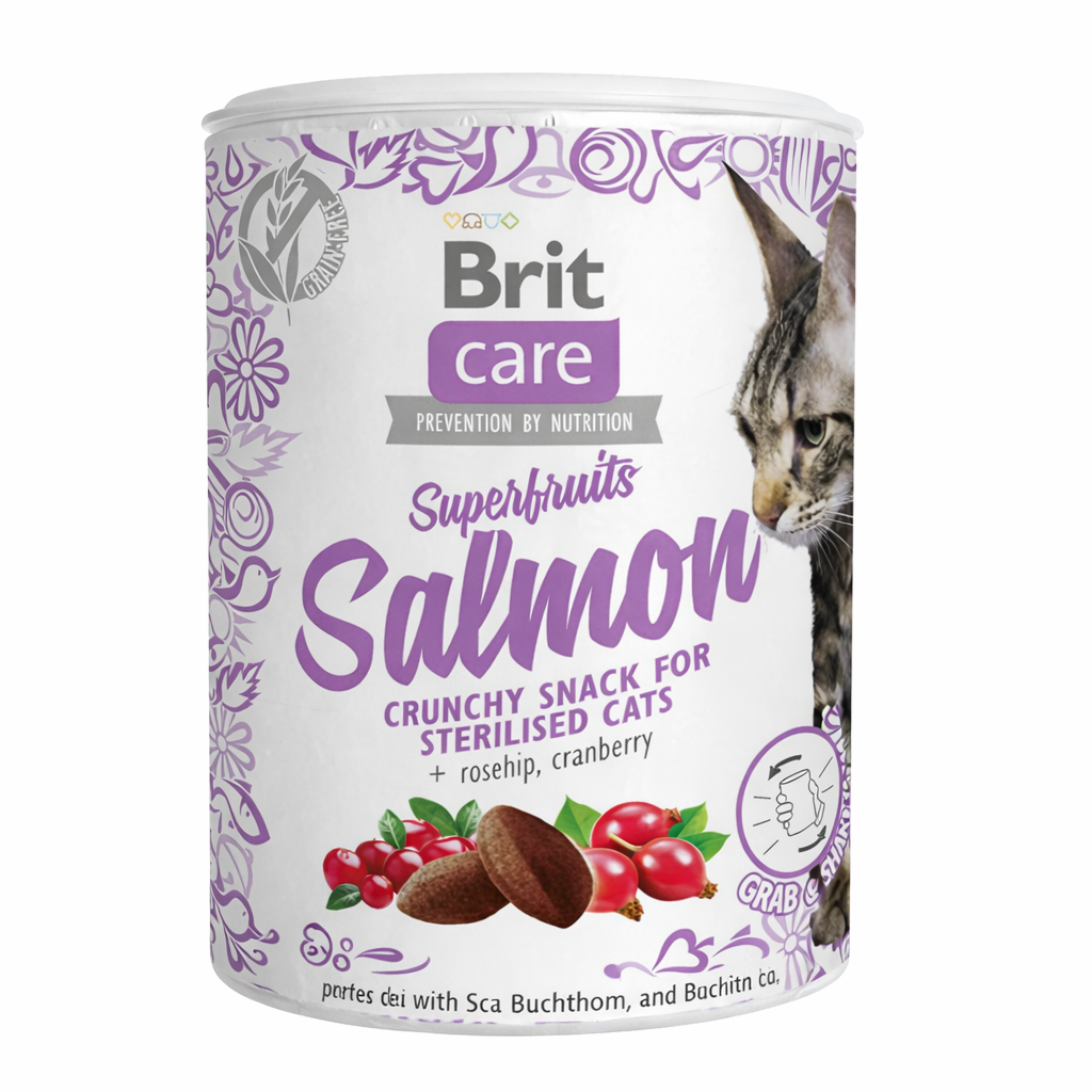 BRIT CARE CAT SNACK SUPERFRUITS CHICKEN 100 G