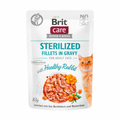 BRIT CARE CAT STERILIZED FILLETS IN GRAVY WITH HEALTHY RABBIT 85 G