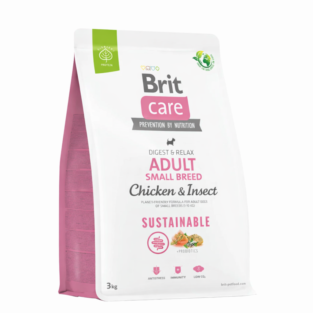 BRIT CARE DOG CHICKEN & INSECT ADULT SMALL BREED 3 KG