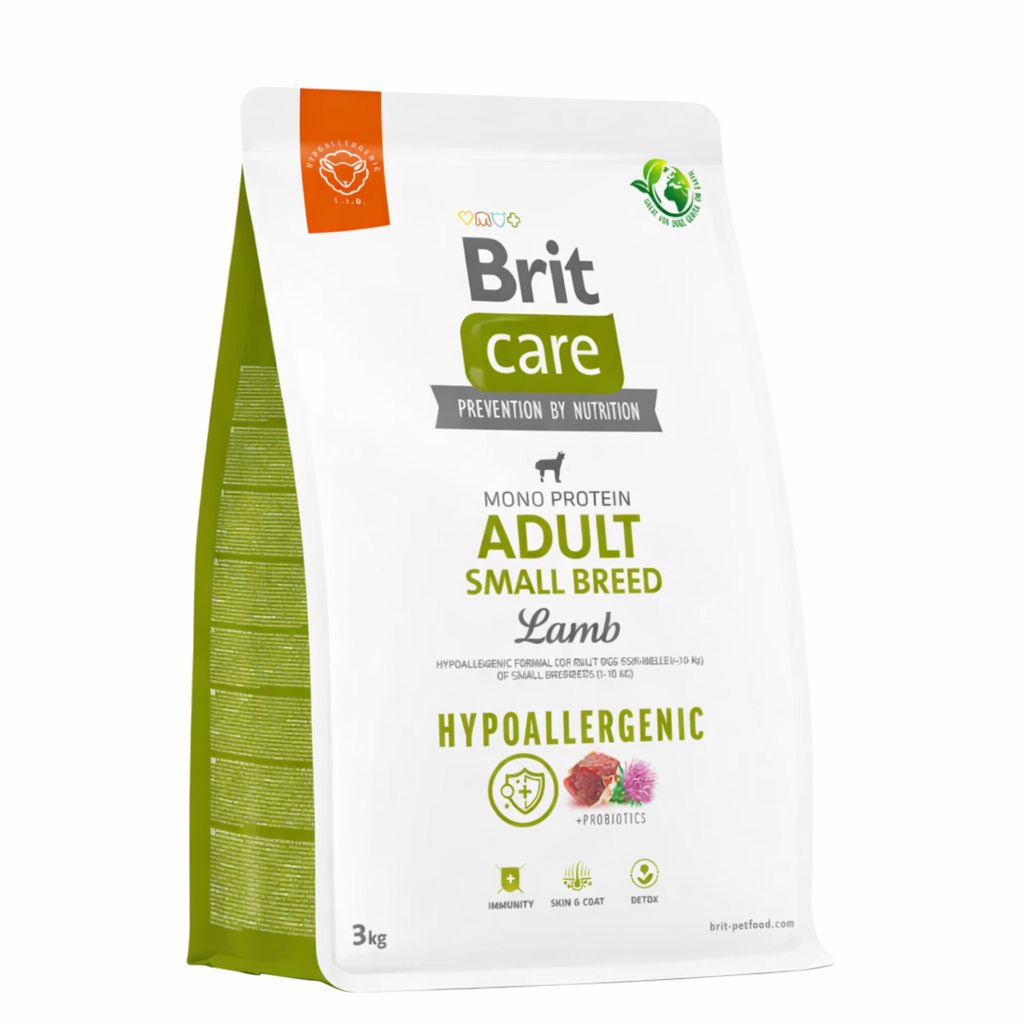 BRIT CARE DOG HYPOALLERGENIC ADULT SMALL BREED LAMB 3 kg.