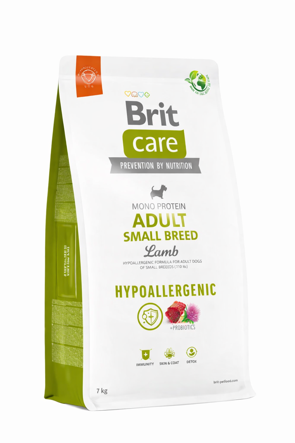BRIT CARE DOG HYPOALLERGENIC ADULT SMALL BREED LAMB 7kg.