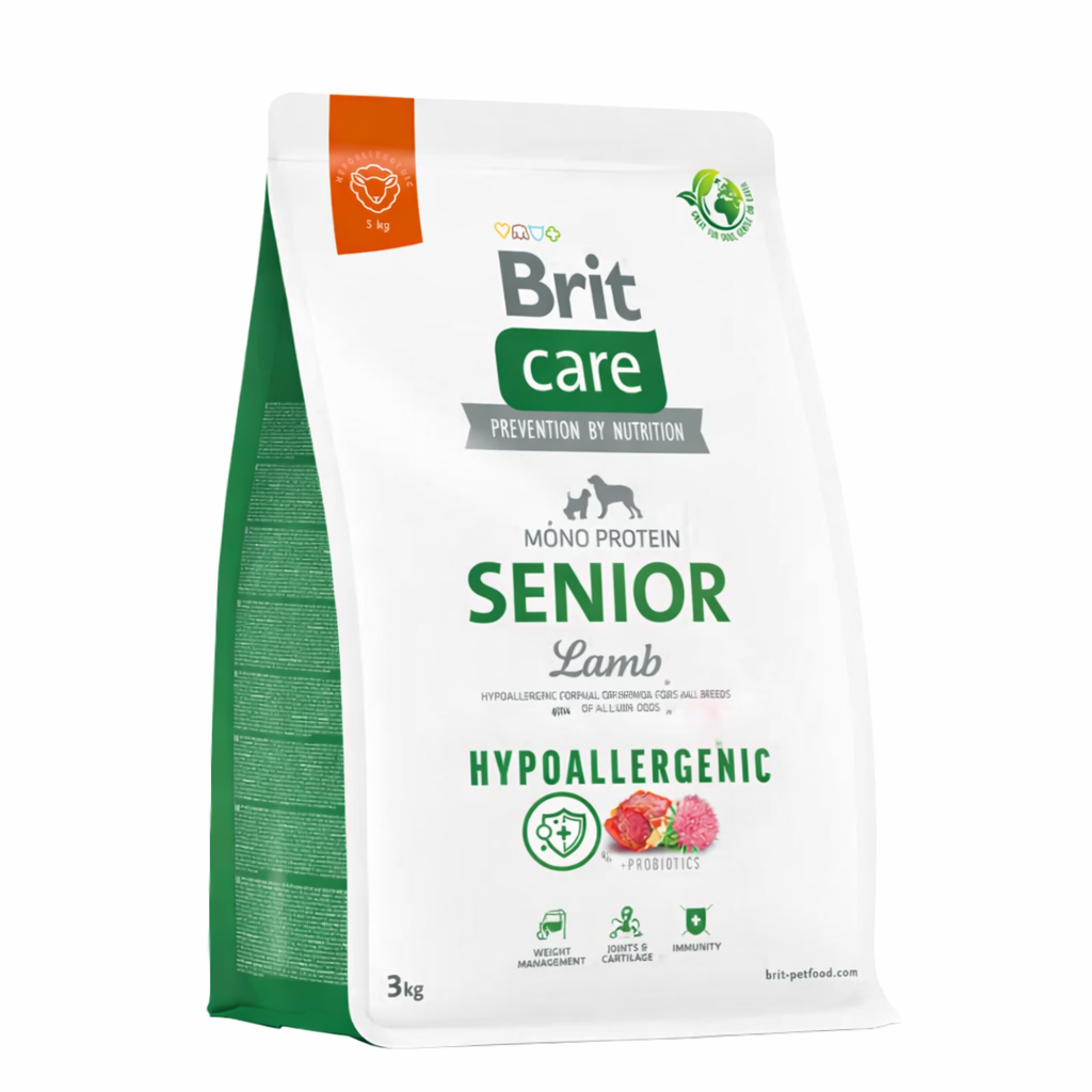 BRIT CARE DOG HYPOALLERGENIC SENIOR LAMB 3 kg.