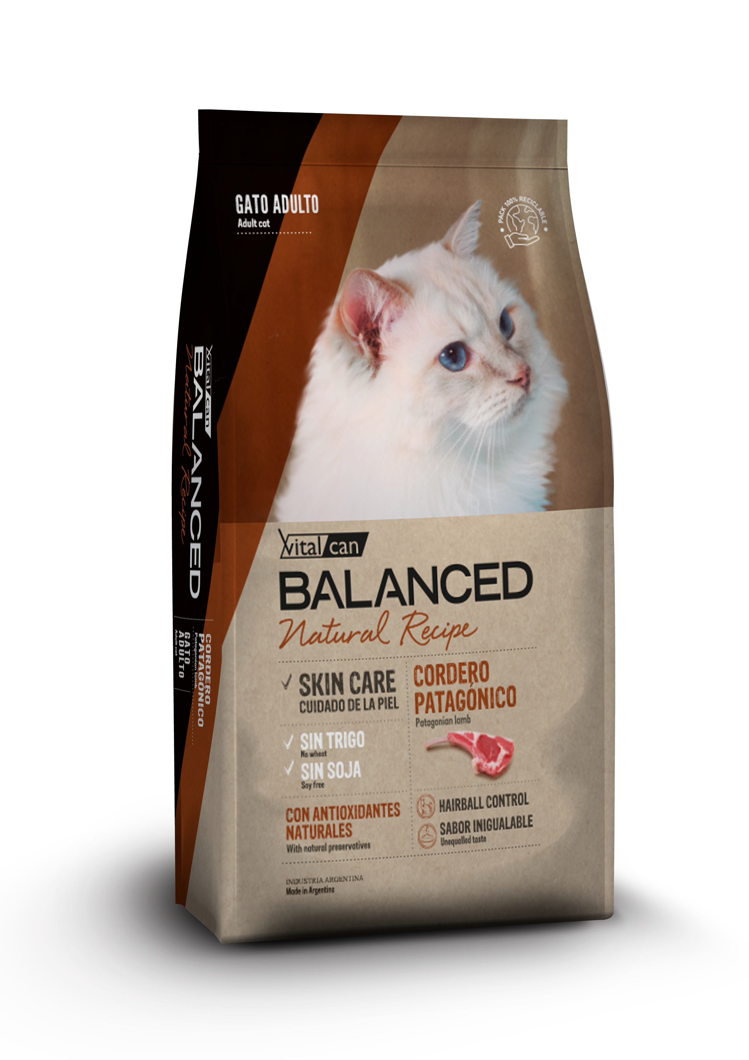 Balanced Natural Recipe Cordero Gato x 3 Kg