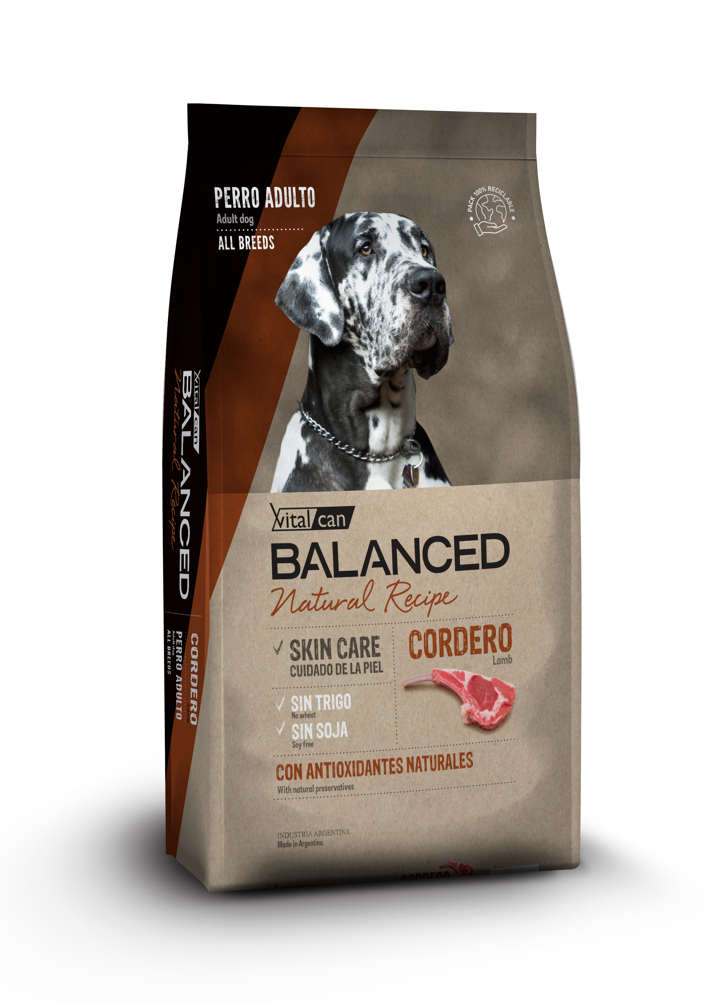 Balanced Natural Recipe Cordero 15 Kg