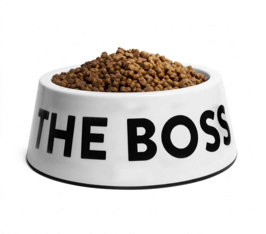 Zeedog Bowl I´m The Boss White Dog Large